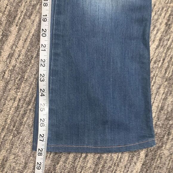 Indies Imagine You Were Abducted by Aliens Womens 26 Denim Flare Leg Jeans Blue - Picture 7 of 8